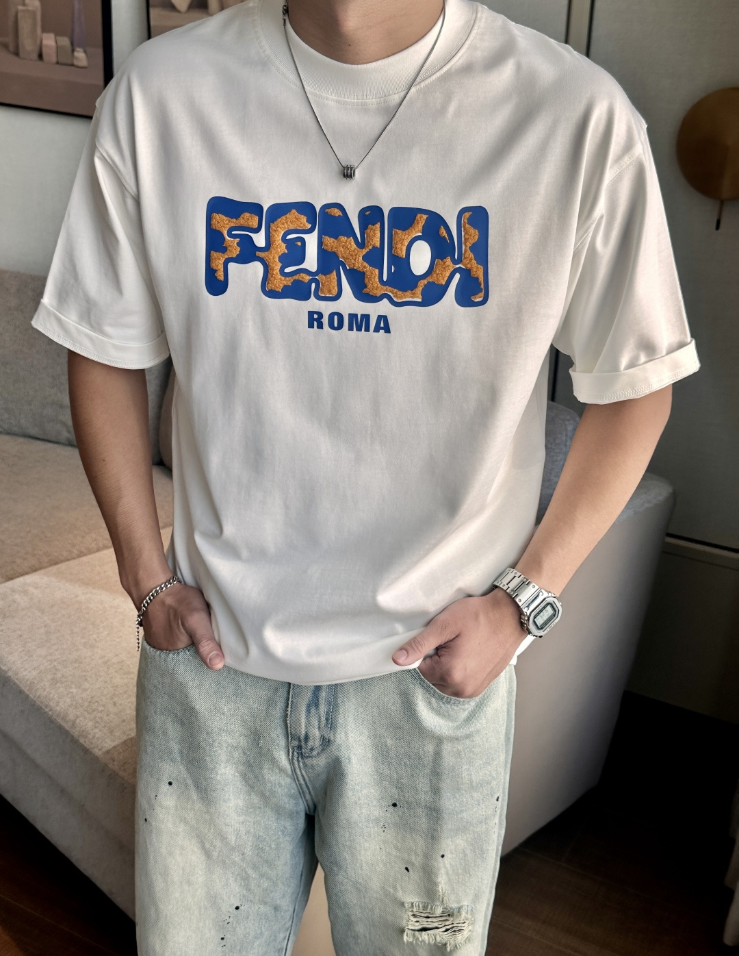 FD 2026春夏款/官网同步面料采用重磅纯棉精梳棉面料，OS宽松版型，上身版型超正！日常百搭，衣橱必备