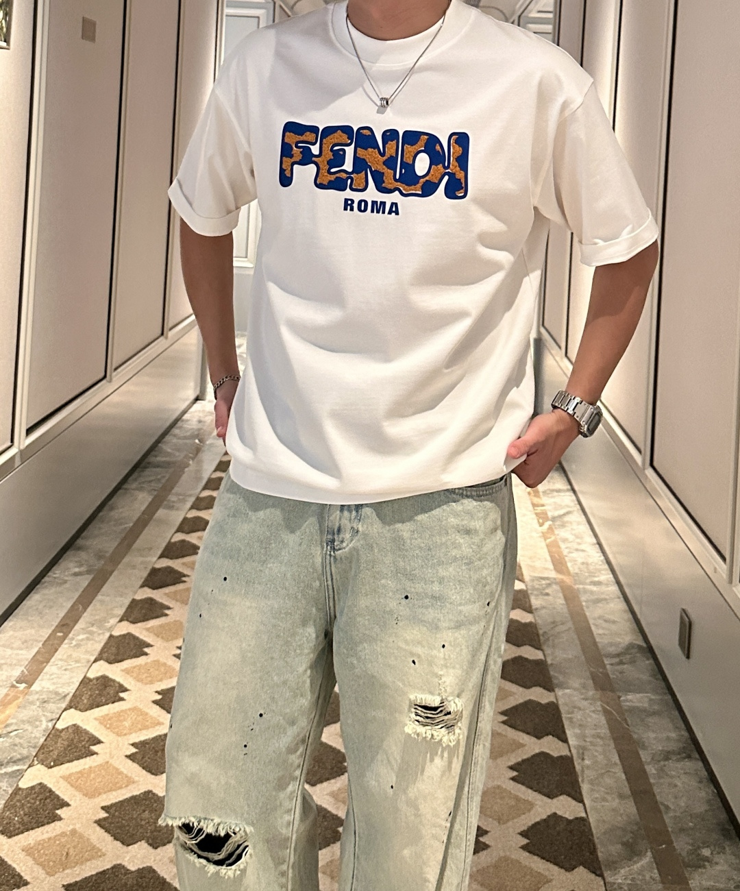 FD 2026春夏款/官网同步面料采用重磅纯棉精梳棉面料，OS宽松版型，上身版型超正！日常百搭，衣橱必备