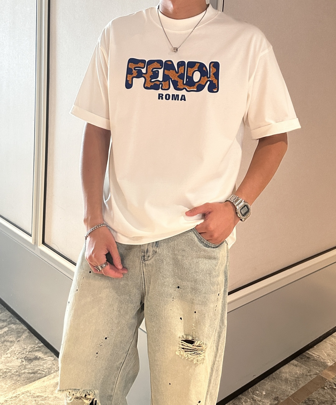 FD 2026春夏款/官网同步面料采用重磅纯棉精梳棉面料，OS宽松版型，上身版型超正！日常百搭，衣橱必备