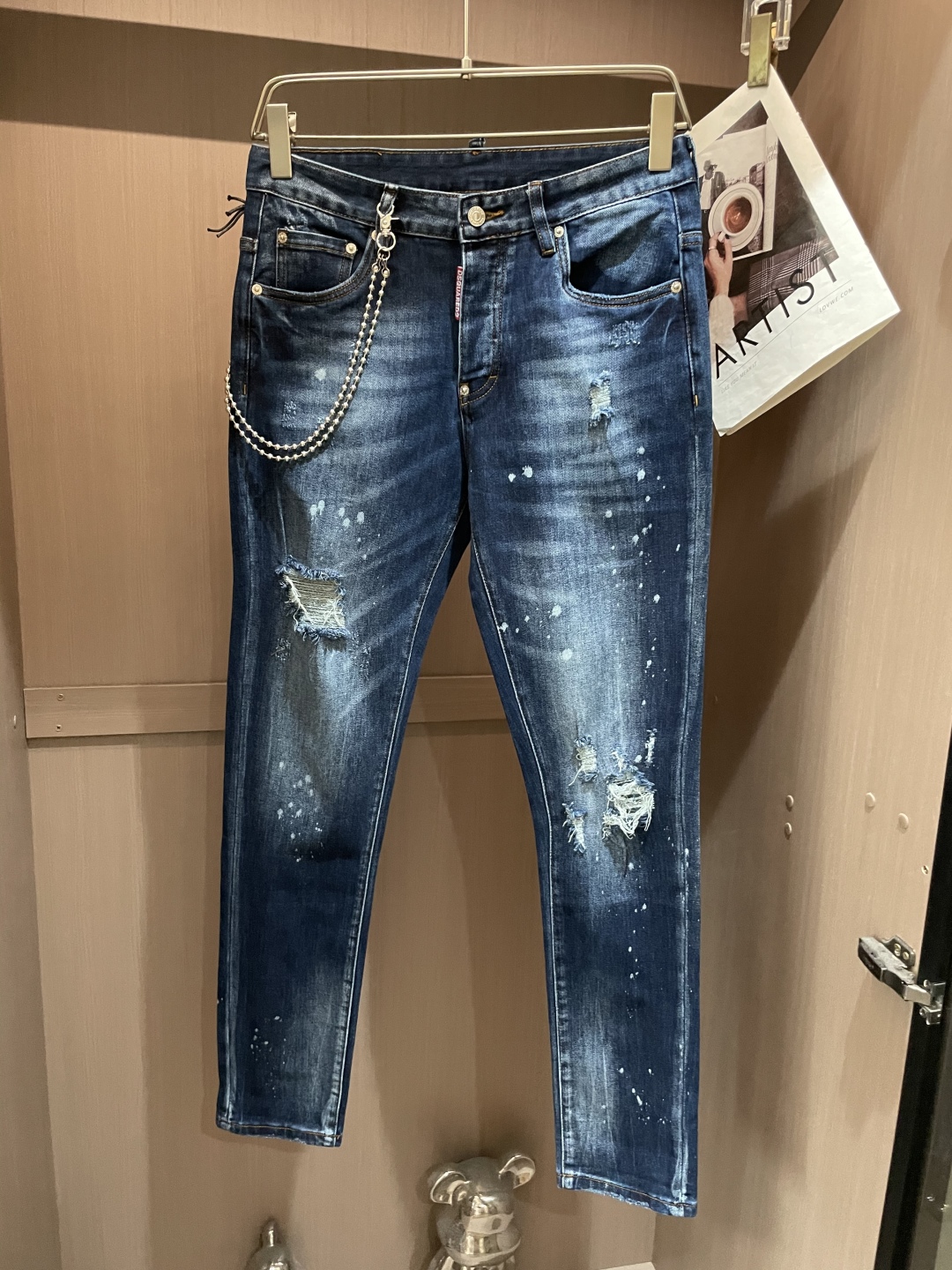 Stylish Imported Jeans in Pure Cotton-Cowry for Timeless Fashion Appeal