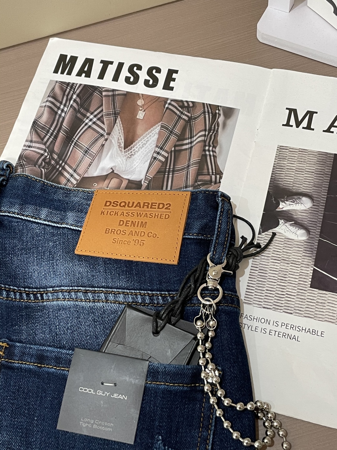 Stylish Imported Jeans in Pure Cotton-Cowry for Timeless Fashion Appeal - 图片 7