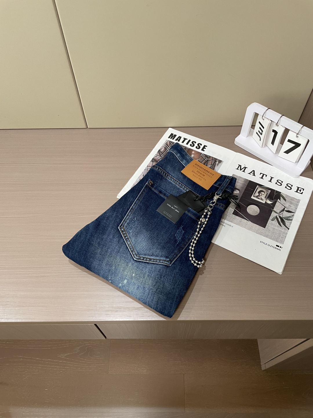 Stylish Imported Jeans in Pure Cotton-Cowry for Timeless Fashion Appeal - 图片 8