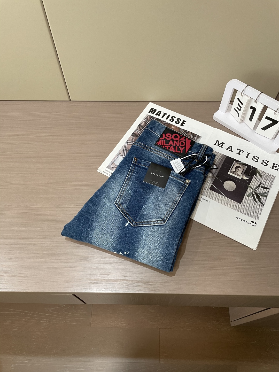 Stylish Imported Jeans in Pure Cotton-Cowry for Timeless Fashion Appeal - 图片 8