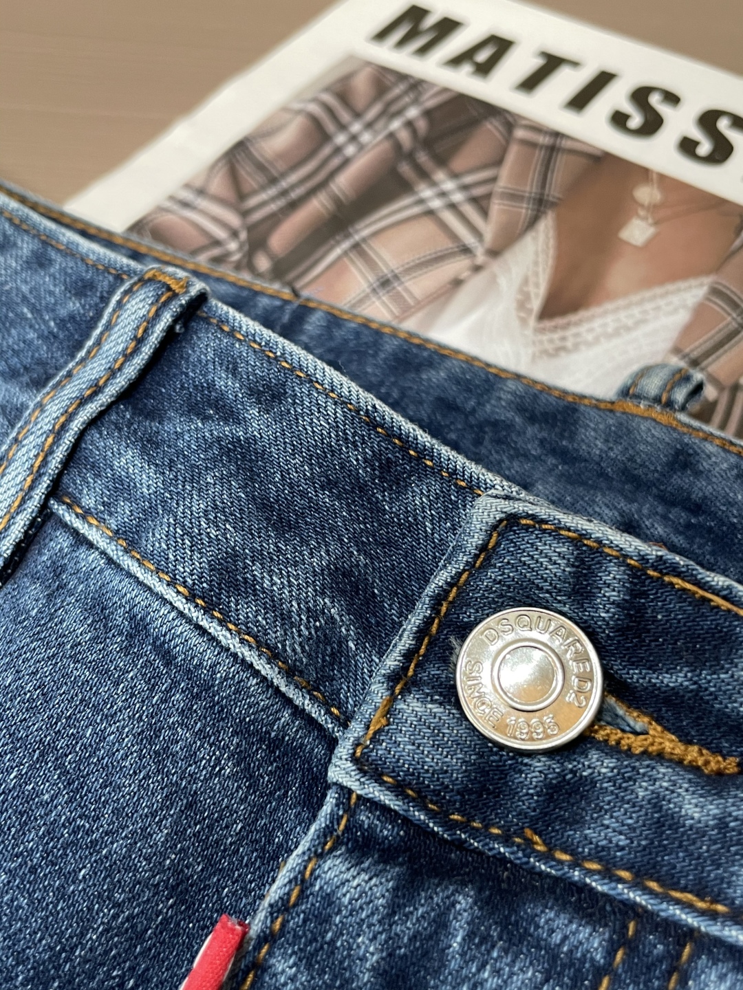Stylish Imported Jeans in Pure Cotton-Cowry for Timeless Fashion Appeal - 图片 4