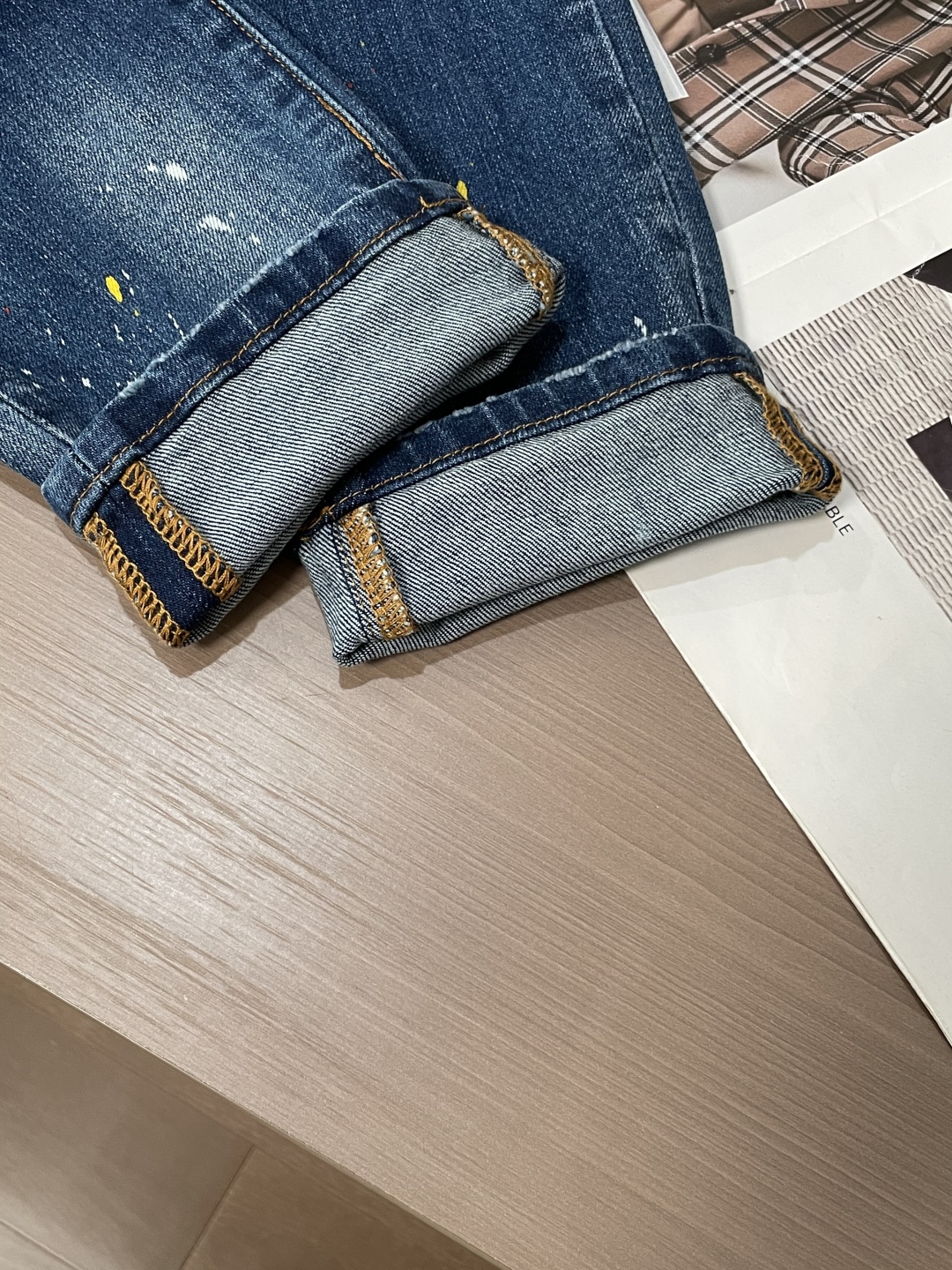 Stylish Imported Jeans in Pure Cotton-Cowry for Timeless Fashion Appeal - 图片 6