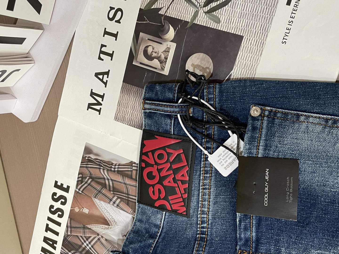 Stylish Imported Jeans in Pure Cotton-Cowry for Timeless Fashion Appeal - 图片 7