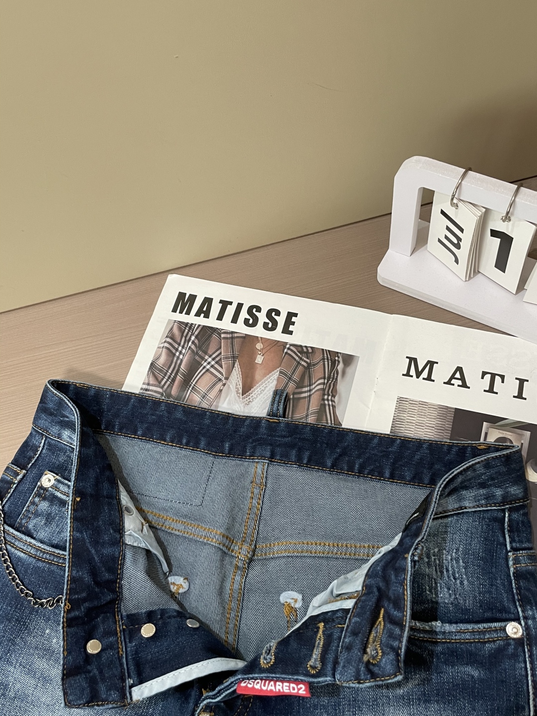 Stylish Imported Jeans in Pure Cotton-Cowry, Colorful and Micro-Flexed, with Unchanging Natural Colors. - 图片 5