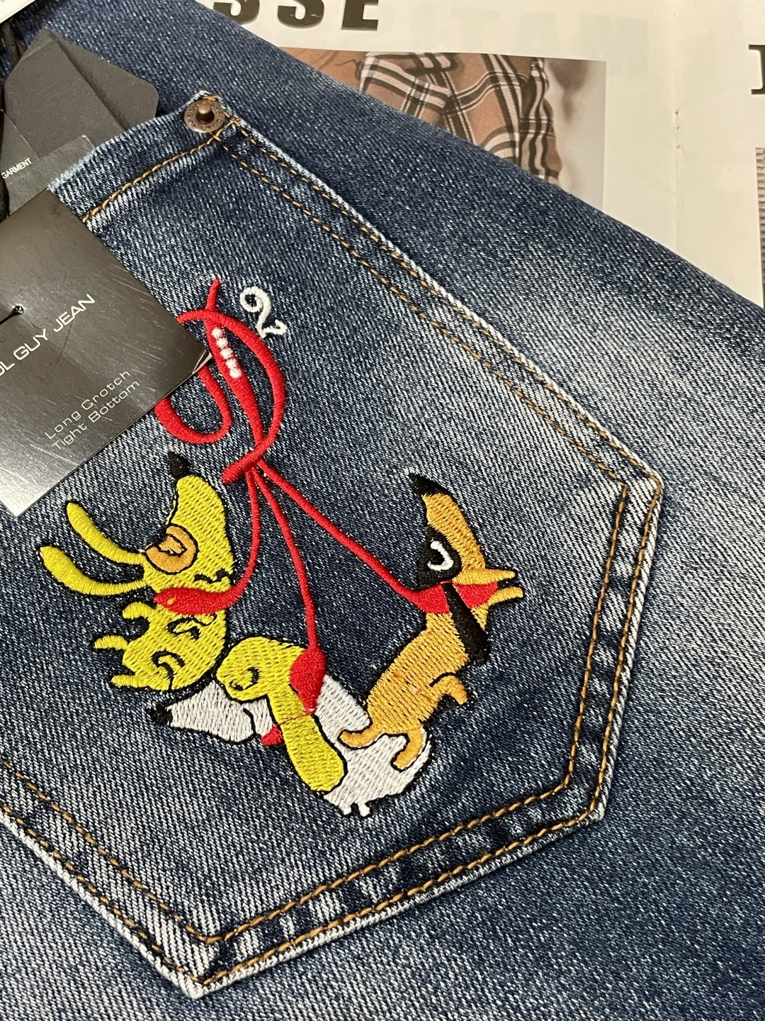 Turkish Pure Cotton-Cow-Cowry Jeans: Stylish, Colorful, Innovative Design, Unchanging Colors. - 图片 8