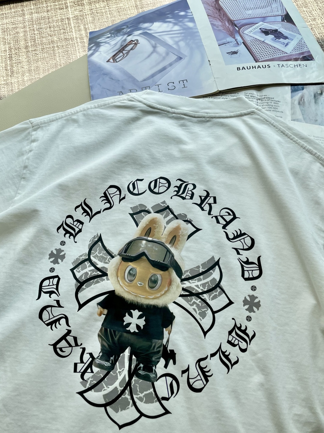 Labubub White T: A Fusion of Cute and Hard-Core Style by Chrome Hearts - 图片 8