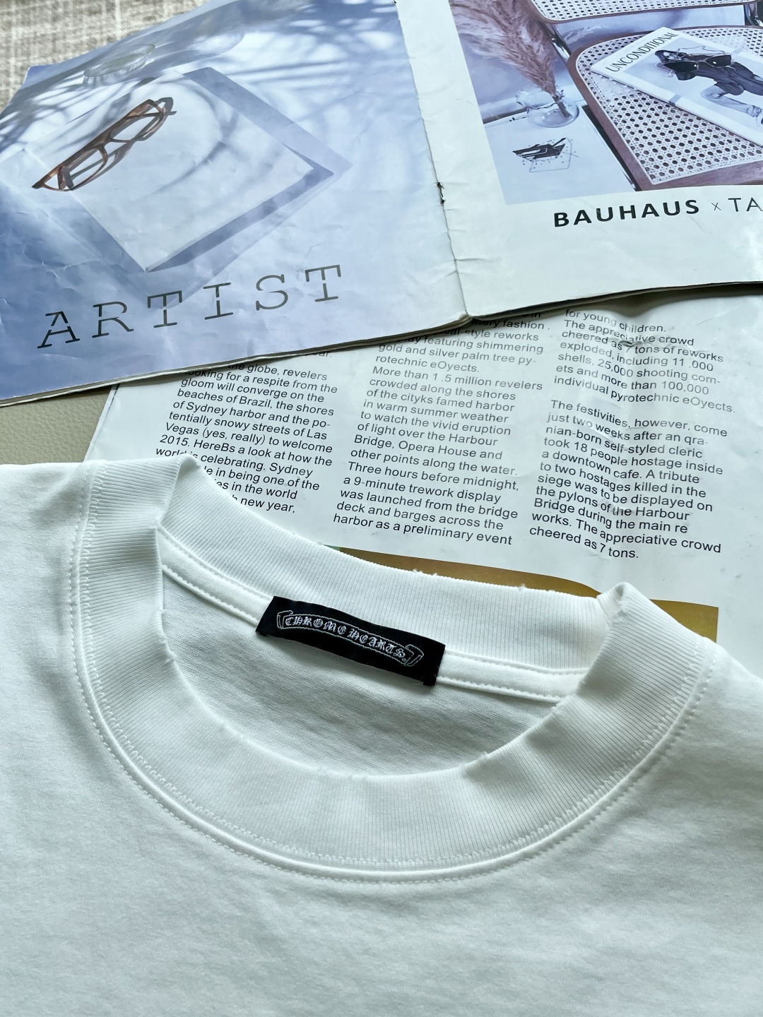 Labubub White T: A Fusion of Cute and Hard-Core Style by Chrome Hearts - 图片 5