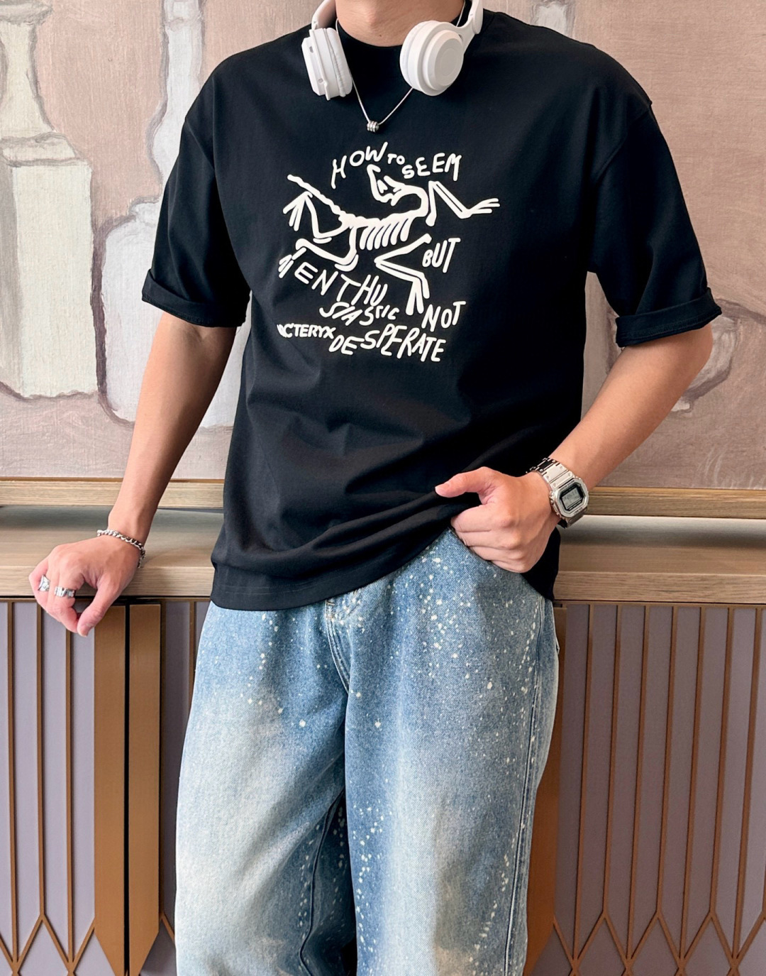 NO:478450,Archaeopteryx 2025 spring and summer style/official website synchronization The fabric is made of heavy pure cotton combed cotton fabric, OS loose style, and the upper body style is super positive!  Everyday versatile, a must-have item for wardrobe!  Size S-3XL (Large-size) Size/part S M L XL 2XL 3XL Shoulder width 52 54 56 57 59 60 Clothes length 70 72.75.78.82.85. Bust 54 56.58.60.62.64. Sleeve length 24 26 27 28 29 30,arc'teryx,alexander wang19860909始祖鸟 2025春夏款/官网同步 面料采用重磅纯棉精梳棉面料,OS宽松版型,上身版型超正！日常百搭,衣橱必备单品！ 尺码 S-3XL（版型偏大） 码数/部位S M L XL 2XL 3XL 肩宽 52 54 56 57 59 60 衣长70 72.75.78.82.85. 胸围 54 56.58.60.62.64. 袖长24 26 27 28 29 30,arc'teryx,alexander wang,Men's clothing