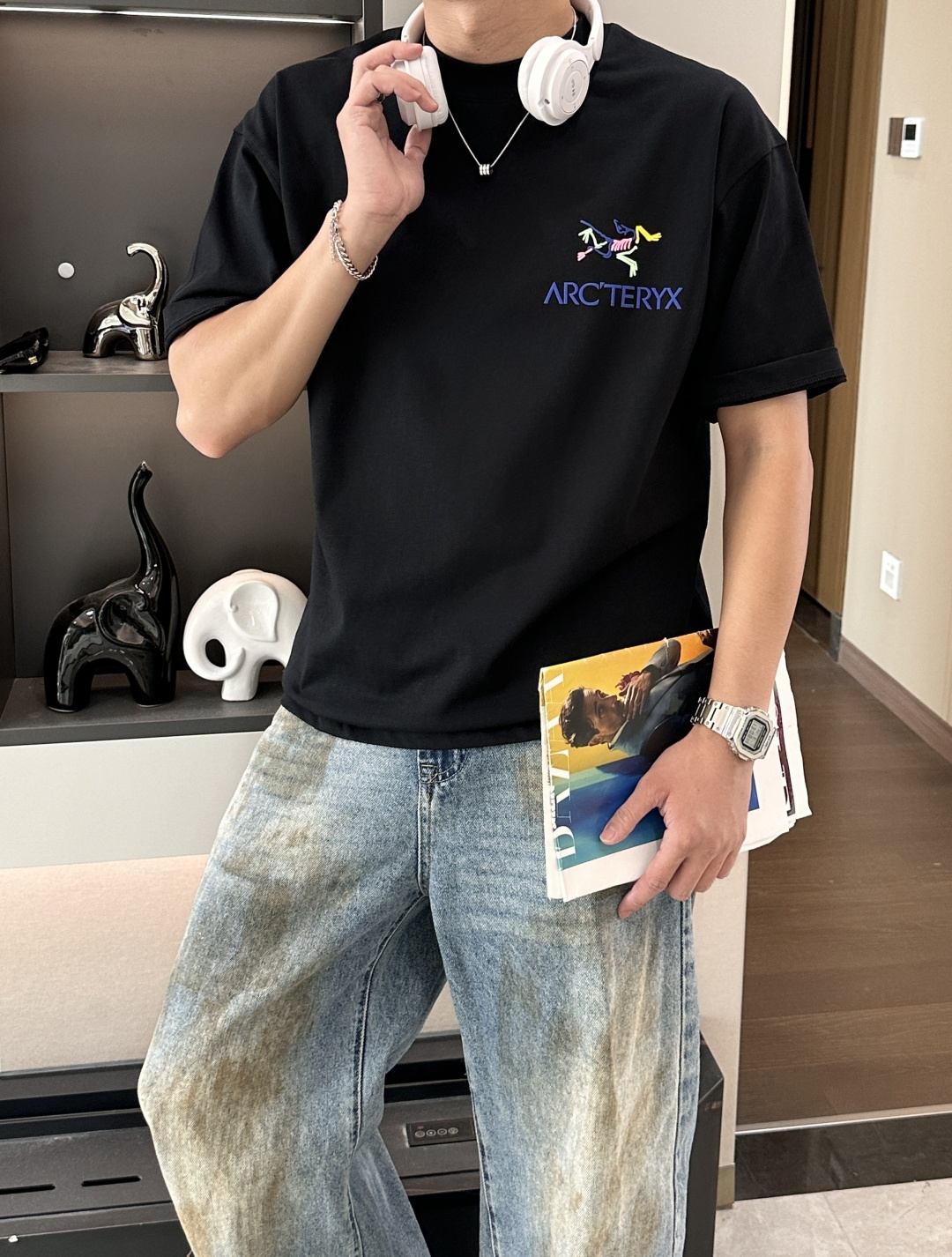 始祖鸟2026春夏款/官网同步面料采用重磅纯棉精梳棉面料，OS宽松版型，上身版型超正！日常百搭，衣橱必备