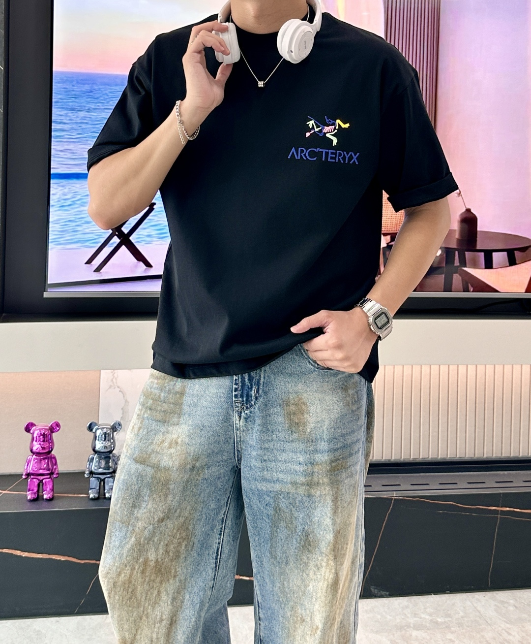 始祖鸟2026春夏款/官网同步面料采用重磅纯棉精梳棉面料，OS宽松版型，上身版型超正！日常百搭，衣橱必备