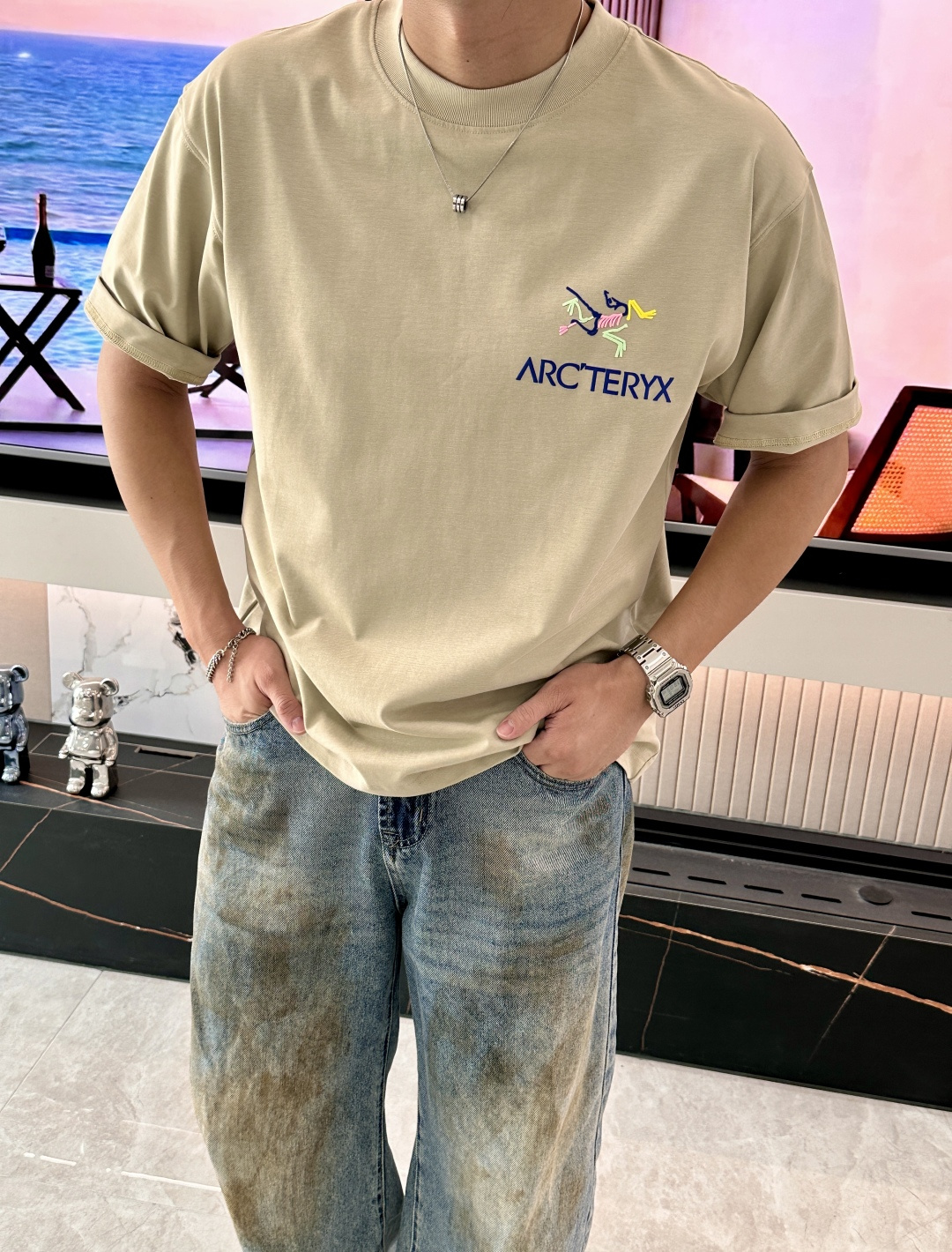 NO:492794,Archaeopteryx spring and summer style/official website synchronization The fabric is made of heavy pure cotton combed cotton fabric, OS loose style, and the upper body style is super positive!  Everyday versatile, a must-have item for wardrobe!  Size S-3XL (Large-size) Size/part S M L XL 2XL 3XL Shoulder width 52 54 56 57 59 60 Clothes length 70 72.75.78.82.85. Bust 54 56.58.60.62.64. Sleeve length 24 26 27 28 29 30,arc'teryx,alexander wang19860909始祖鸟 春夏款/官网同步 面料采用重磅纯棉精梳棉面料,OS宽松版型,上身版型超正！日常百搭,衣橱必备单品！ 尺码 S-3XL（版型偏大） 码数/部位S M L XL 2XL 3XL 肩宽 52 54 56 57 59 60 衣长70 72.75.78.82.85. 胸围 54 56.58.60.62.64. 袖长24 26 27 28 29 30,arc'teryx,alexander wang,Men's clothing