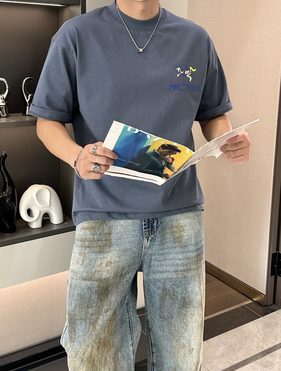 始祖鸟2026春夏款/官网同步面料采用重磅纯棉精梳棉面料，OS宽松版型，上身版型超正！日常百搭，衣橱必备