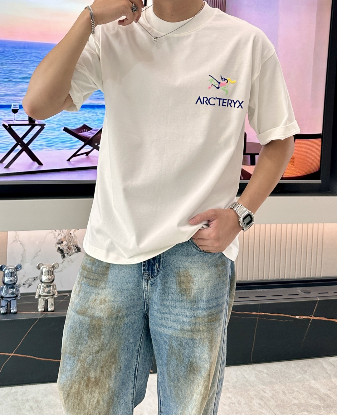 始祖鸟2026春夏款/官网同步面料采用重磅纯棉精梳棉面料，OS宽松版型，上身版型超正！日常百搭，衣橱必备