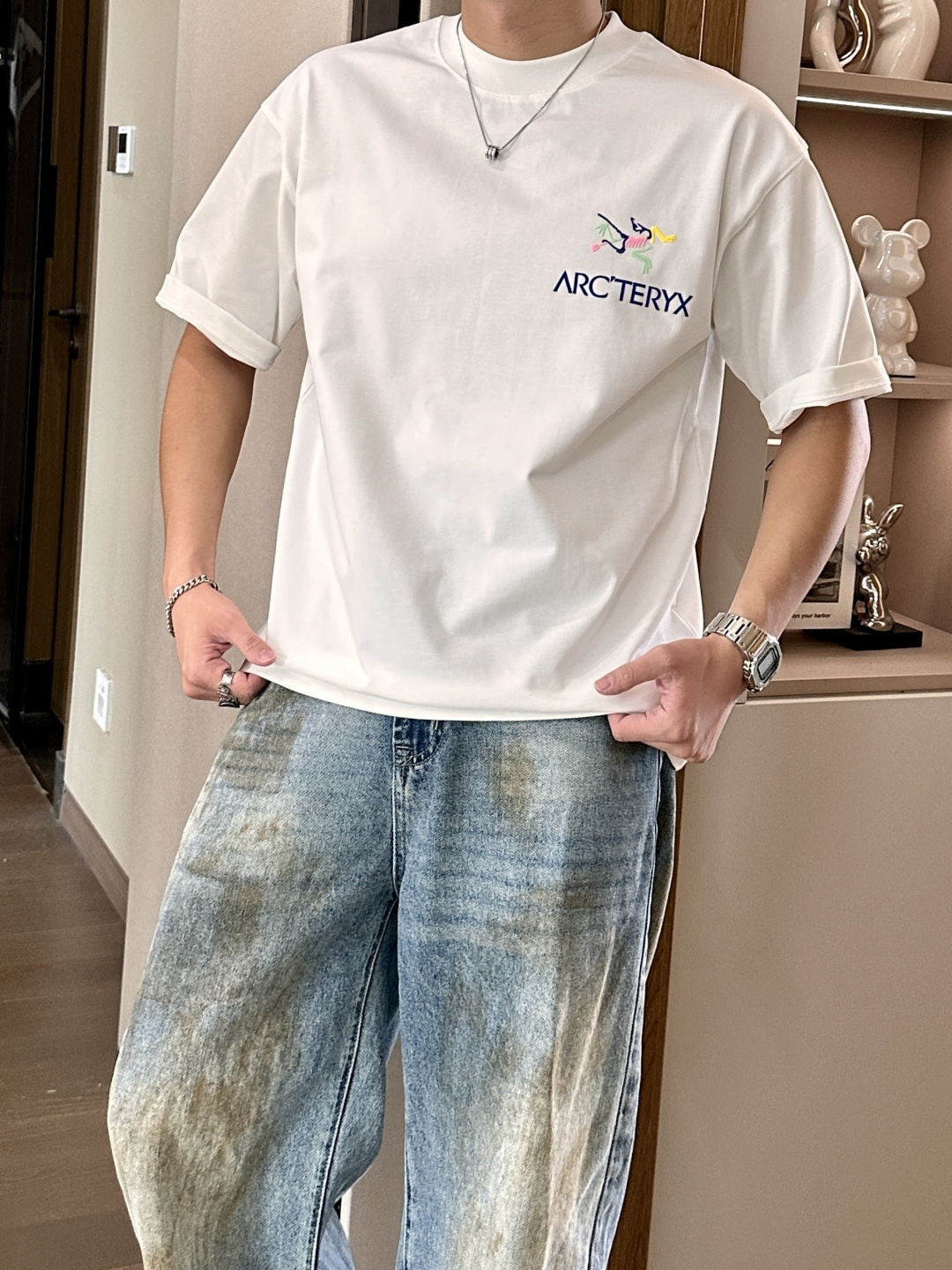 始祖鸟2026春夏款/官网同步面料采用重磅纯棉精梳棉面料，OS宽松版型，上身版型超正！日常百搭，衣橱必备