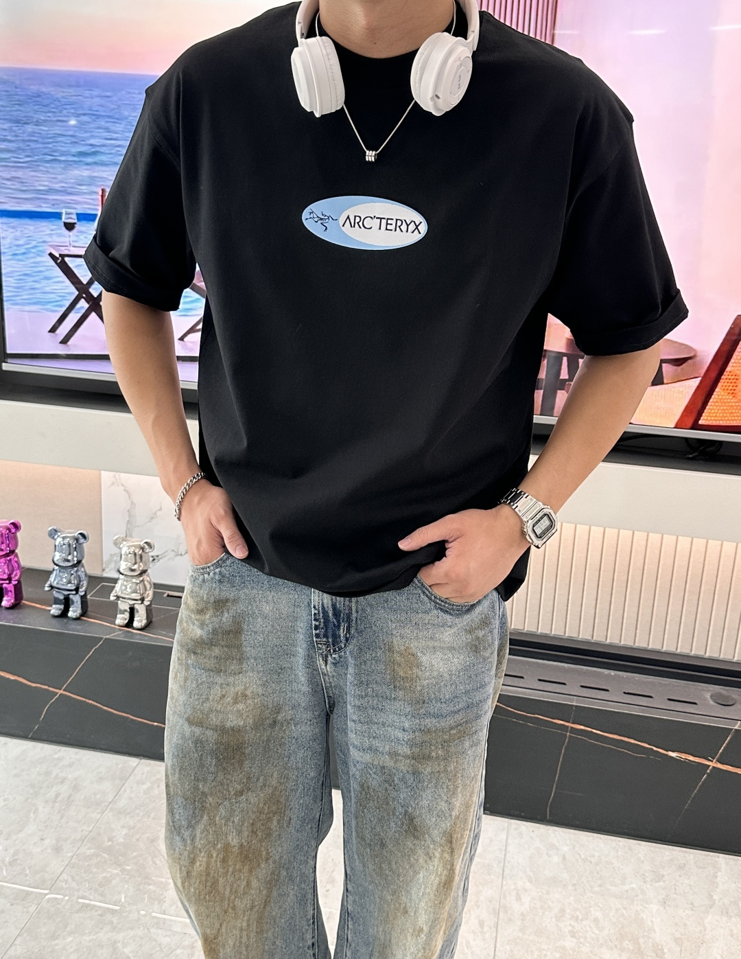 始祖鸟2026春夏款/官网同步面料采用重磅纯棉精梳棉面料，OS宽松版型，上身版型超正！日常百搭，衣橱必备