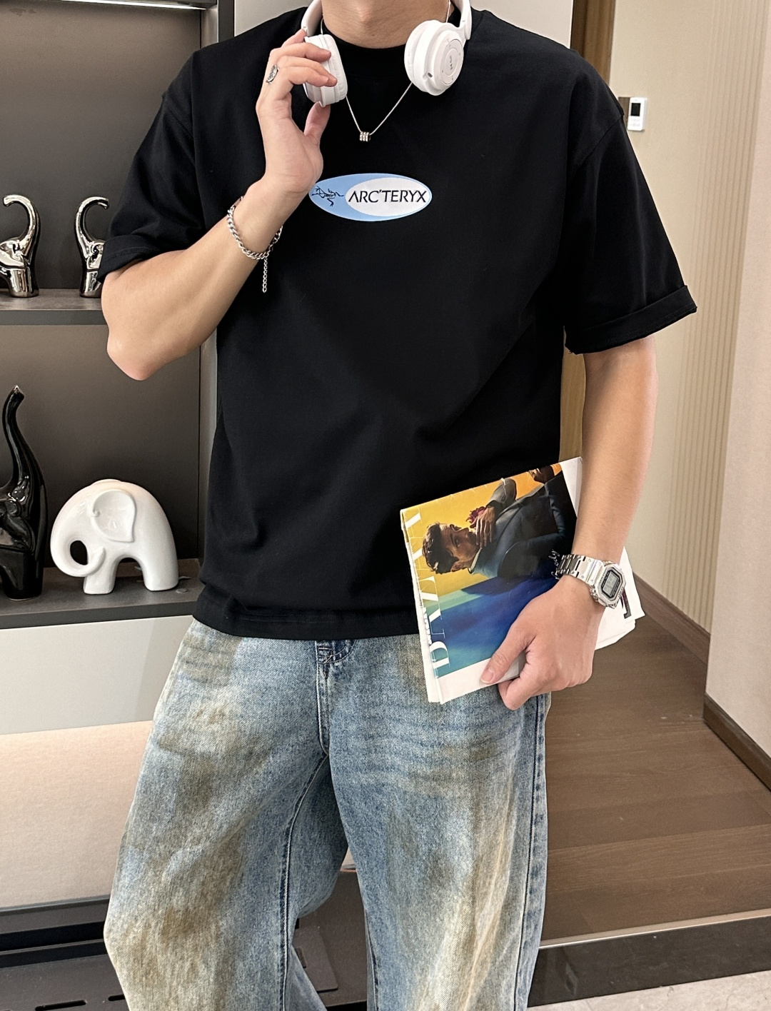 始祖鸟2026春夏款/官网同步面料采用重磅纯棉精梳棉面料，OS宽松版型，上身版型超正！日常百搭，衣橱必备