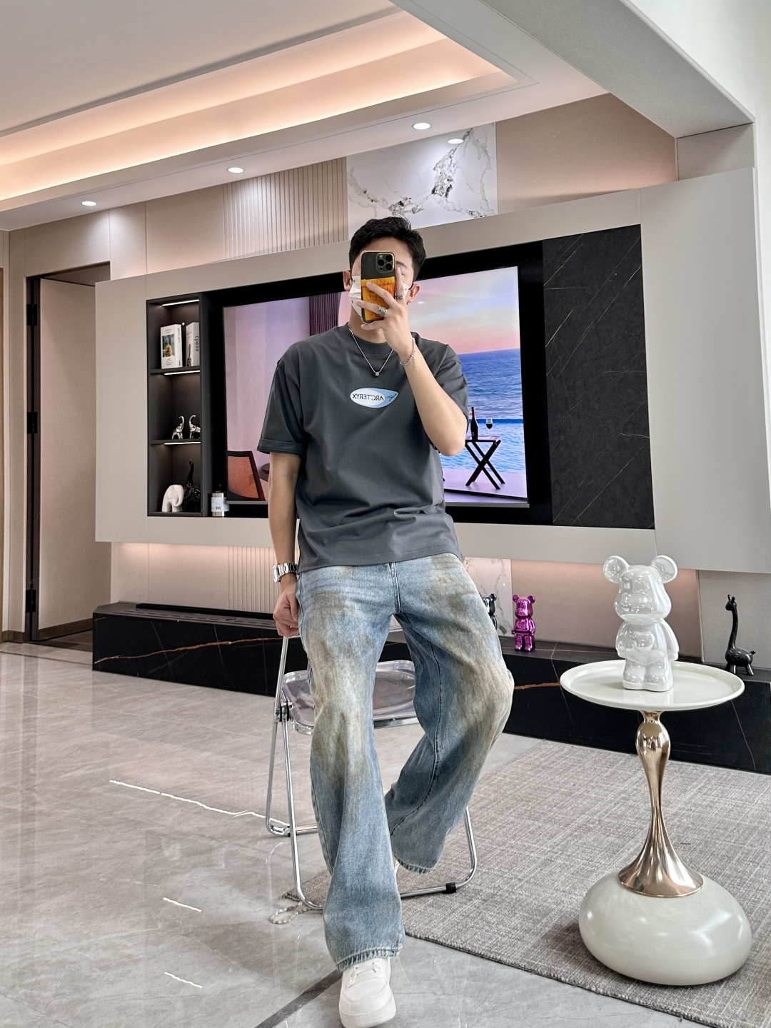 始祖鸟2026春夏款/官网同步面料采用重磅纯棉精梳棉面料，OS宽松版型，上身版型超正！日常百搭，衣橱必备