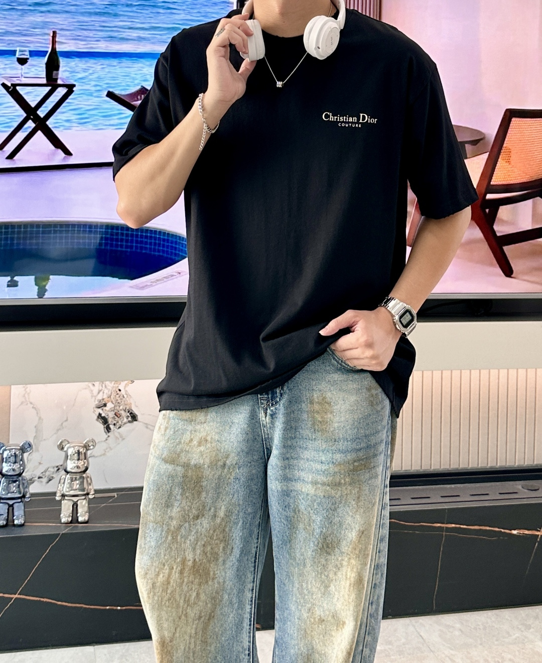 NO:509936,Dior 2025 spring and summer style/official website synchronization The fabric is made of pure cotton combed cotton fabric, the upper body effect is loose and casual, loose style, and a must-have item for daily wardrobe!  Same model for men and women Size S-XL,dior,alexander wang19860909Dior 2025春夏款/官网同步 面料采用纯棉精梳棉面料,上身效果宽松休闲,宽松版型,日常衣橱必备单品！男女同款  尺码 S-XL,,dior,alexander wang,Men's clothing