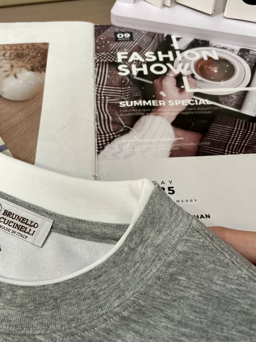 BC Brunello Cucinelli 2025SS秋季新品假两件长袖精纺精梳棉，帅气时尚，简约百搭