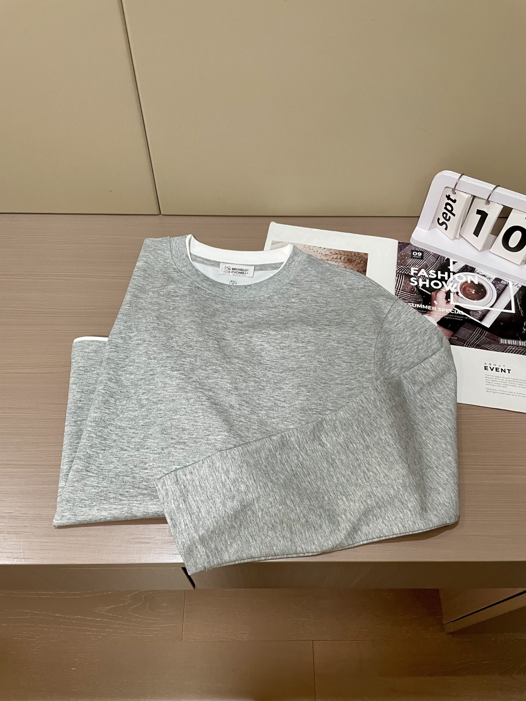 BC Brunello Cucinelli 2025SS秋季新品假两件长袖精纺精梳棉，帅气时尚，简约百搭