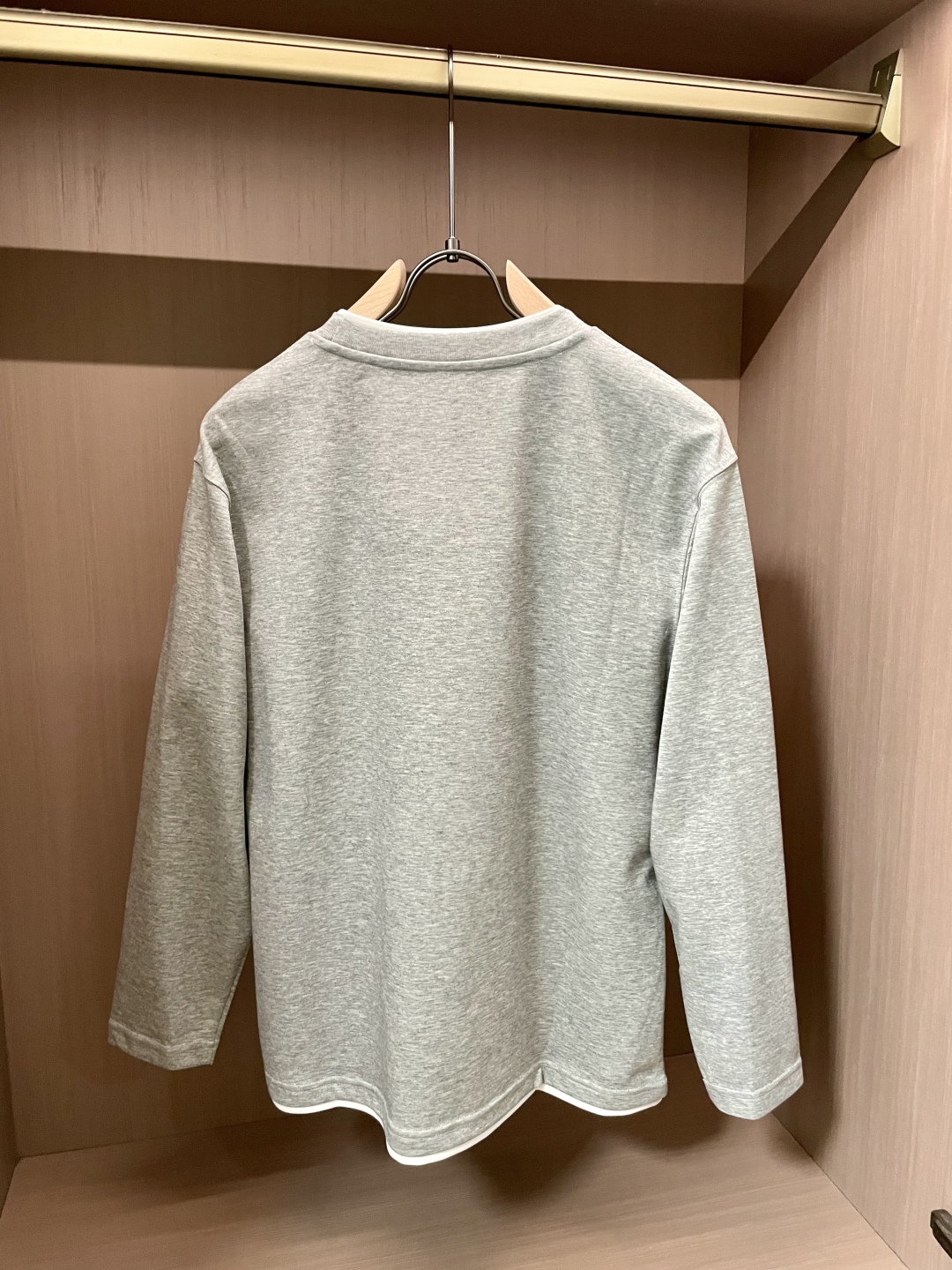 BC Brunello Cucinelli 2025SS秋季新品假两件长袖精纺精梳棉，帅气时尚，简约百搭