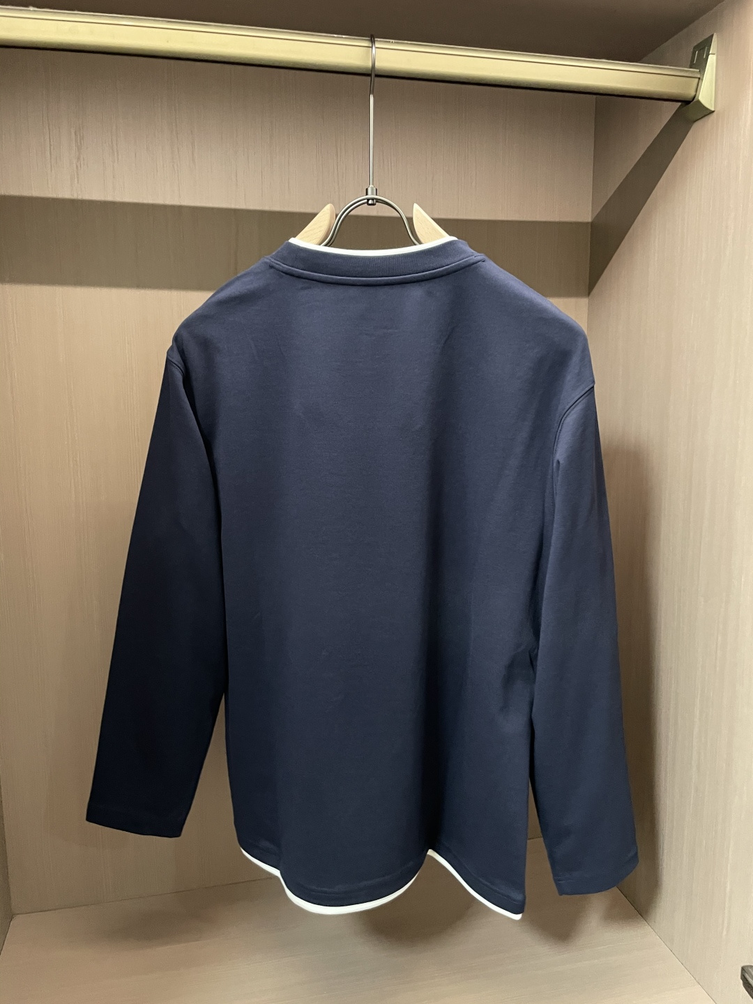 BC Brunello Cucinelli 2025SS秋季新品假两件长袖精纺精梳棉，帅气时尚，简约百搭
