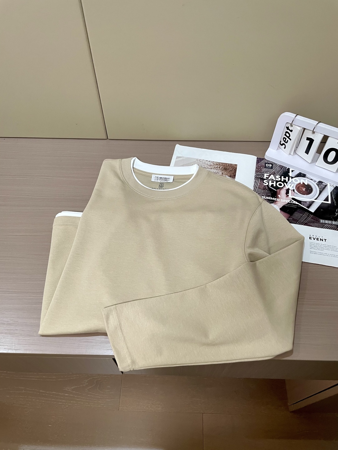 BC Brunello Cucinelli 2025SS秋季新品假两件长袖精纺精梳棉，帅气时尚，简约百搭