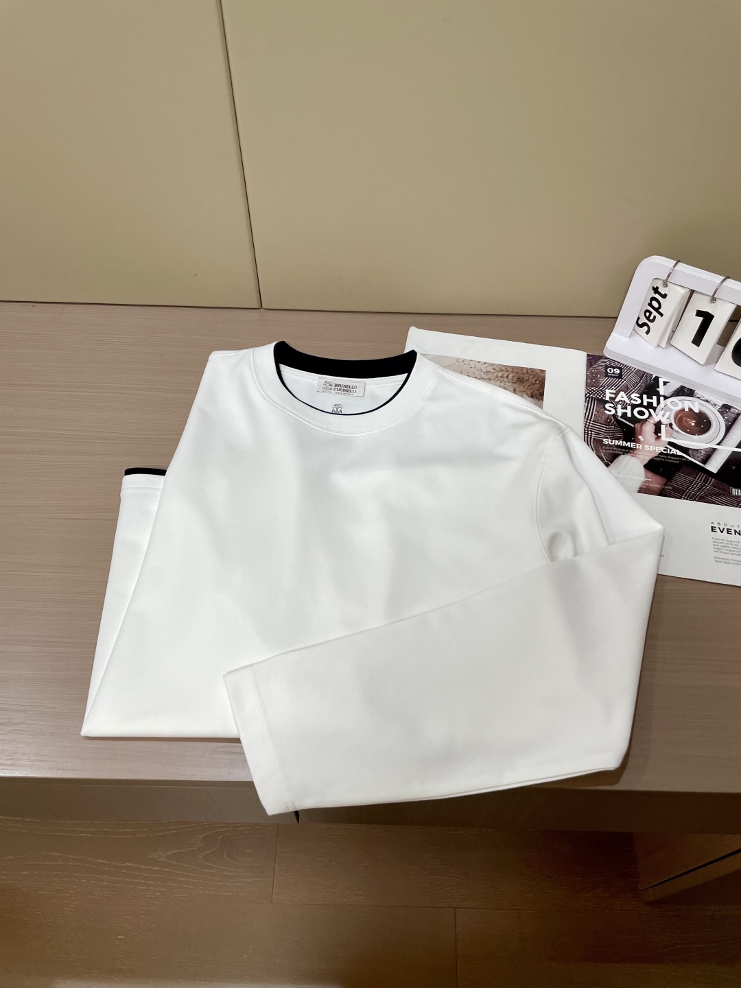 BC Brunello Cucinelli 2025SS秋季新品假两件长袖精纺精梳棉，帅气时尚，简约百搭