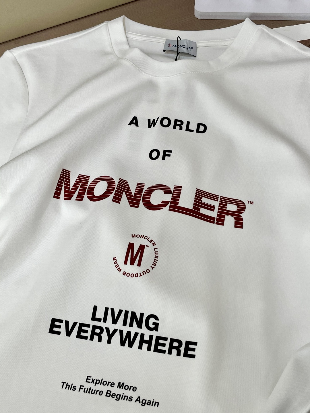 MK 2025早秋新品厚款赛事字母印花短袖T恤；定制260克高密水柔棉面料，舒适柔软，胸前赛事印花字母L