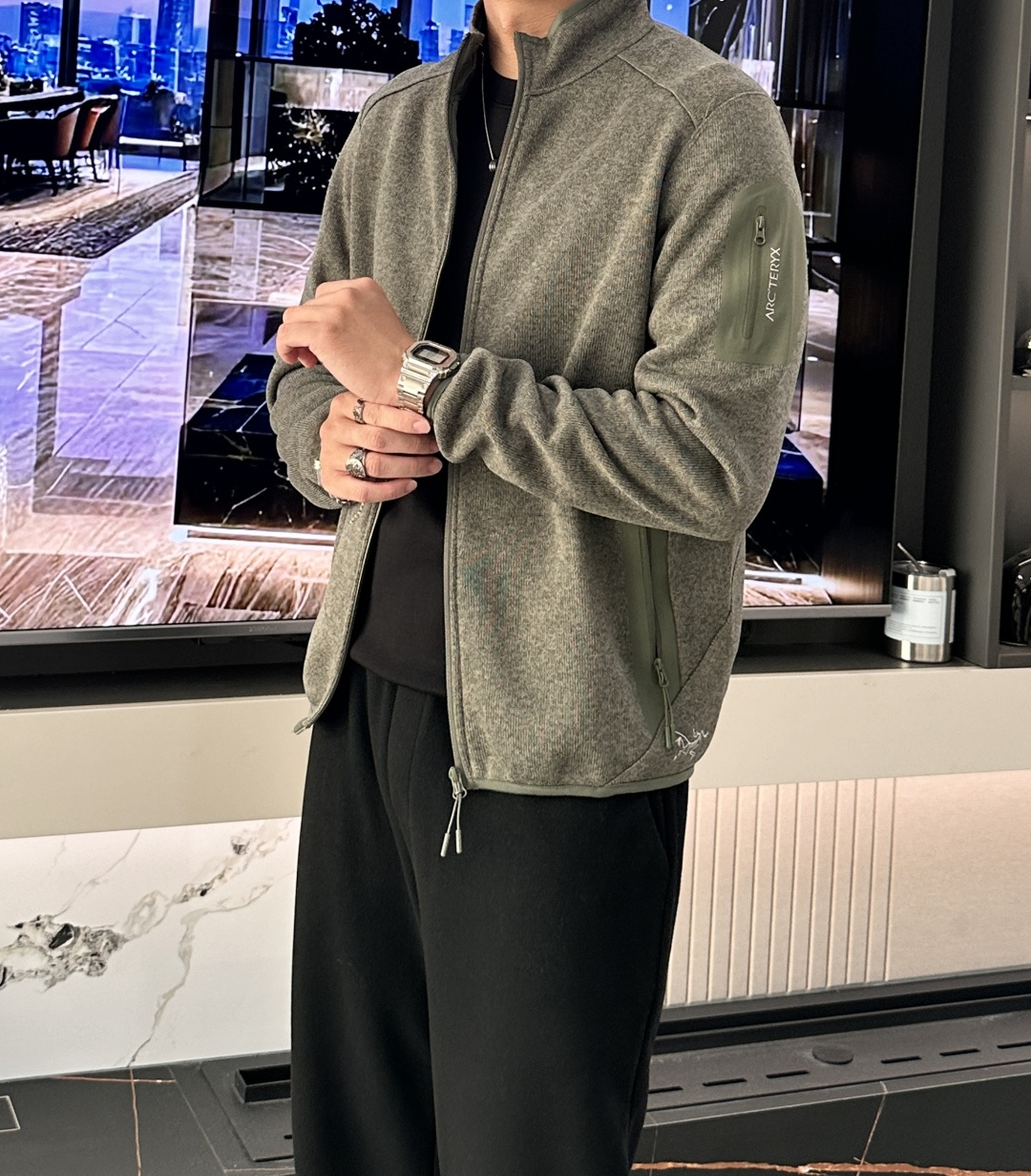 ARC‘TERYX始祖鸟COVERT CARDIGAN户外保暖抓绒衫开衫外套 超火爆海外版.采用岛国進口