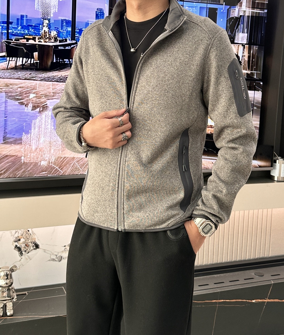 ARC‘TERYX始祖鸟COVERT CARDIGAN户外保暖抓绒衫开衫外套 超火爆海外版.采用岛国進口