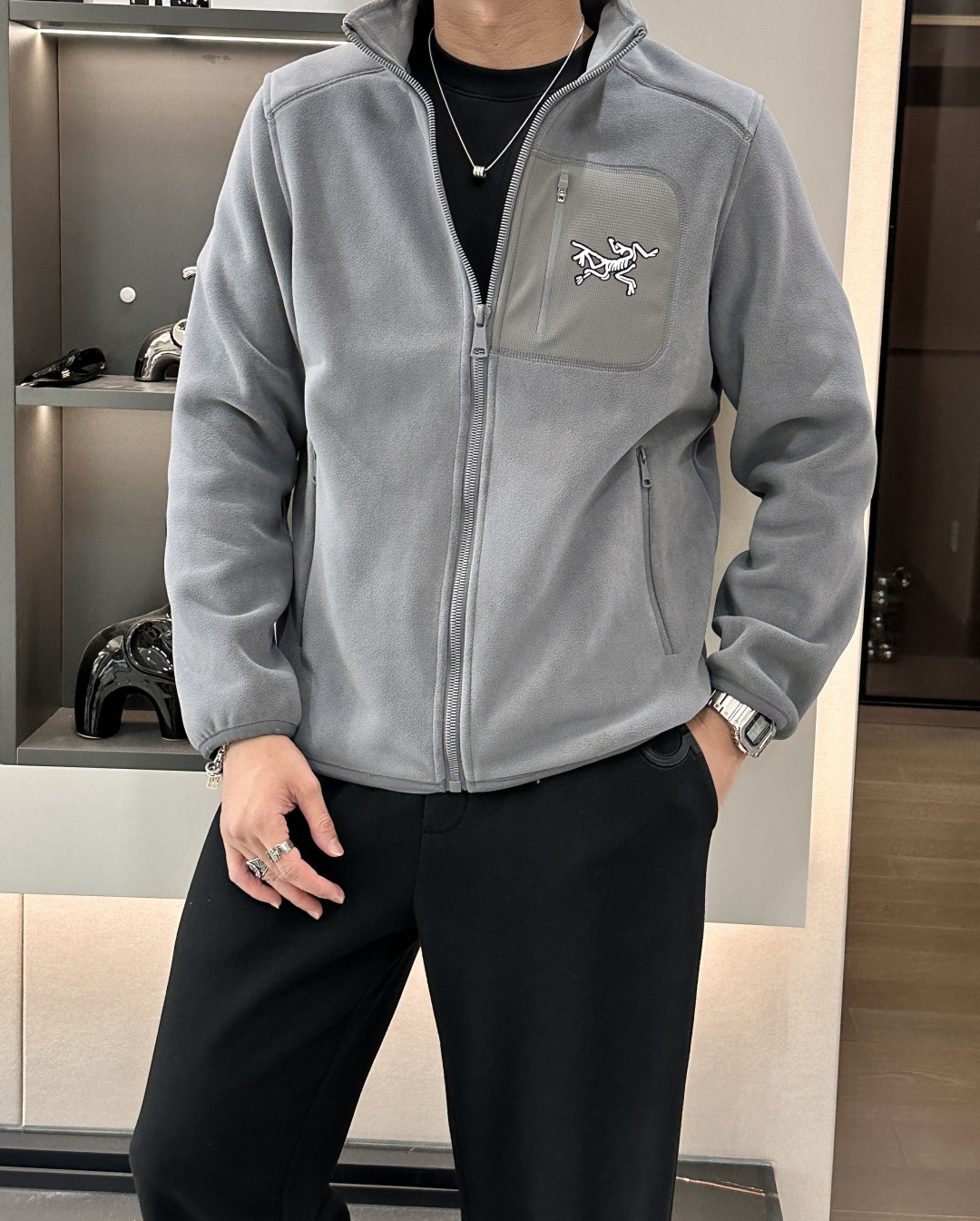 💙ARC'TERYX始祖鸟 KYANITE HOODY 保暖 男士抓绒衫始祖鸟这款摇粒绒外套，可作为中间