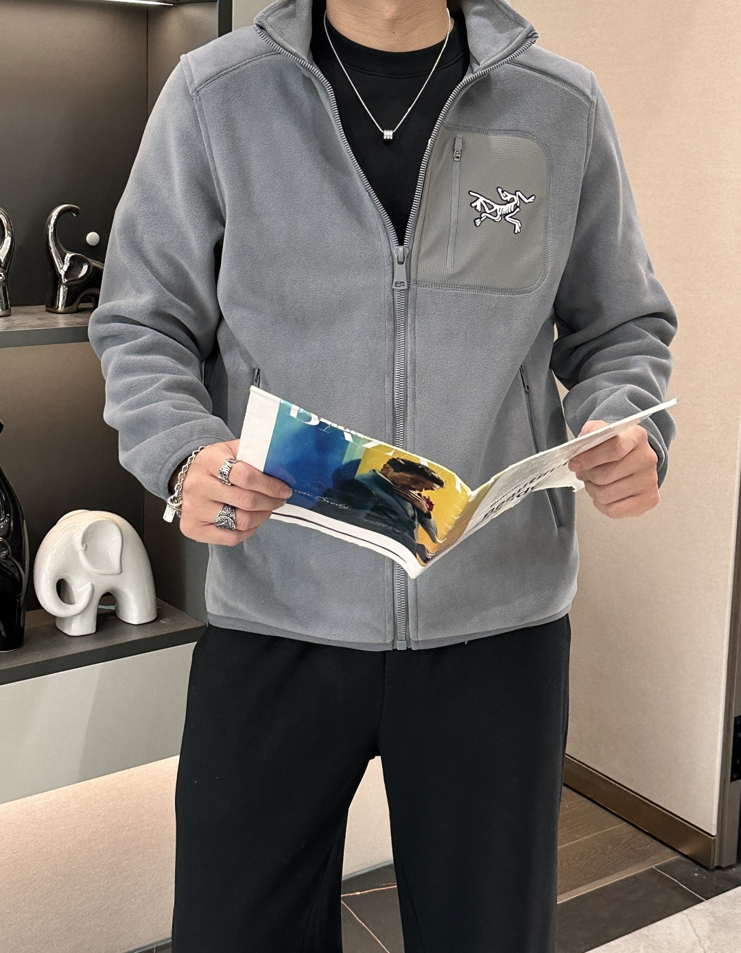 💙ARC'TERYX始祖鸟 KYANITE HOODY 保暖 男士抓绒衫始祖鸟这款摇粒绒外套，可作为中间