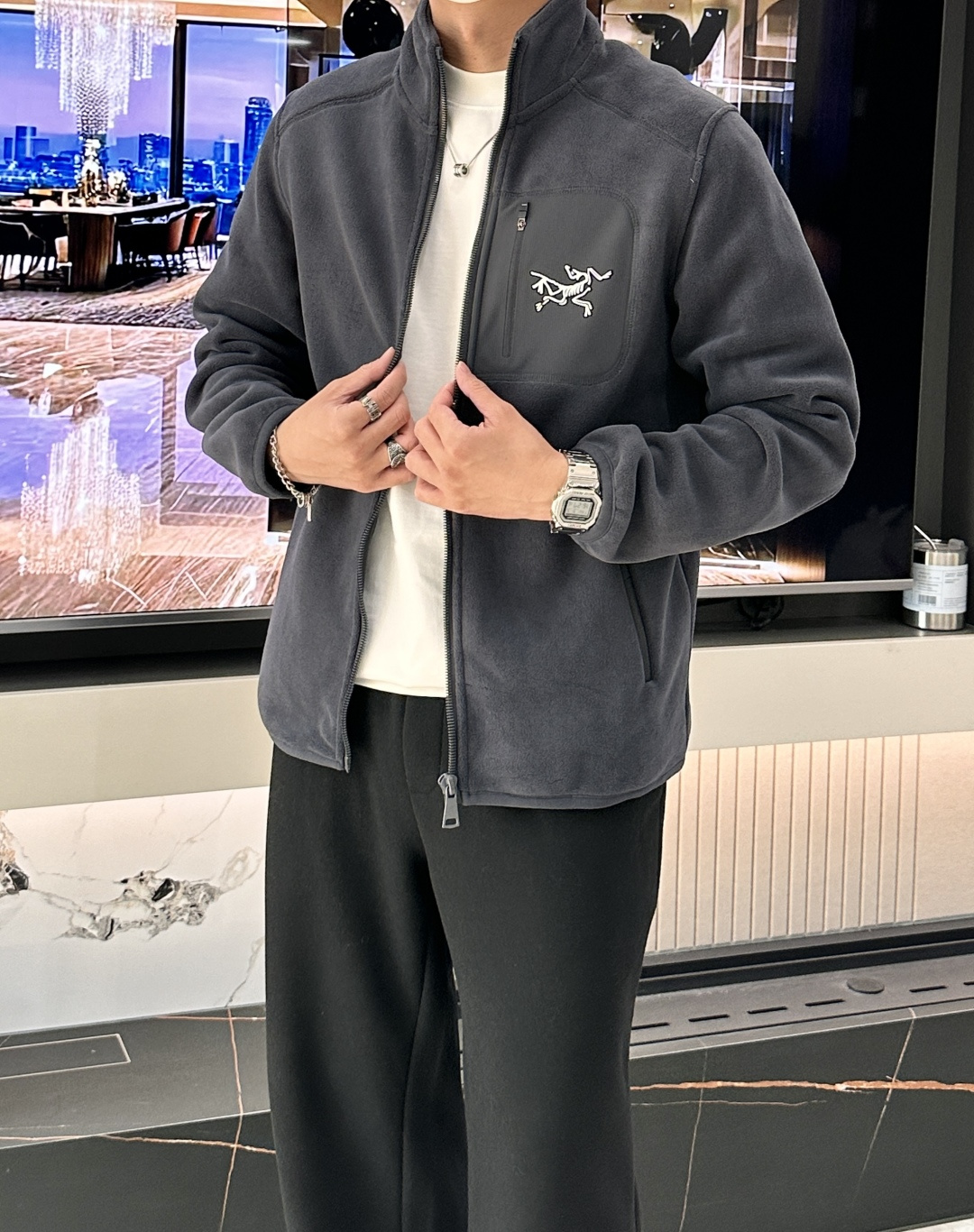 💙ARC'TERYX始祖鸟 KYANITE HOODY 保暖 男士抓绒衫始祖鸟这款摇粒绒外套，可作为中间