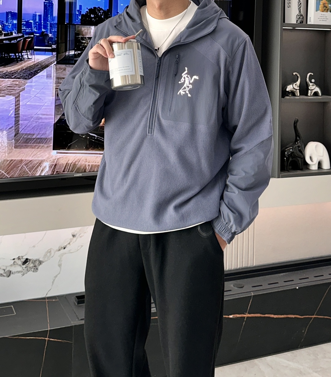 🆕🖤ARC'TERYX / GAMMA MX始祖鸟 男款软壳外套女士连帽户外运动服透气保暖薄外套100％