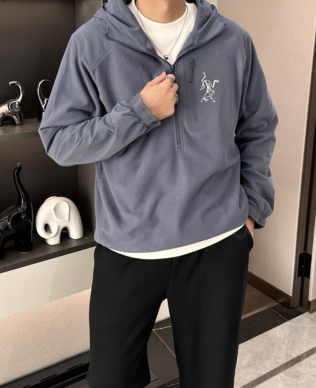 🆕🖤ARC'TERYX / GAMMA MX始祖鸟 男款软壳外套女士连帽户外运动服透气保暖薄外套100％