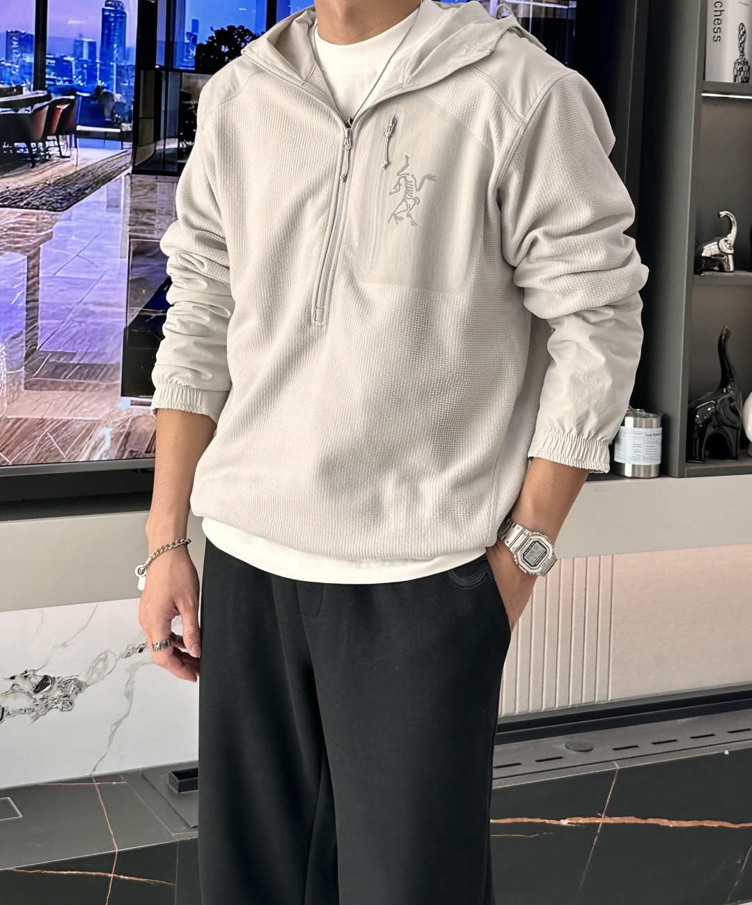 🆕🖤ARC'TERYX / GAMMA MX始祖鸟 男款软壳外套女士连帽户外运动服透气保暖薄外套100％