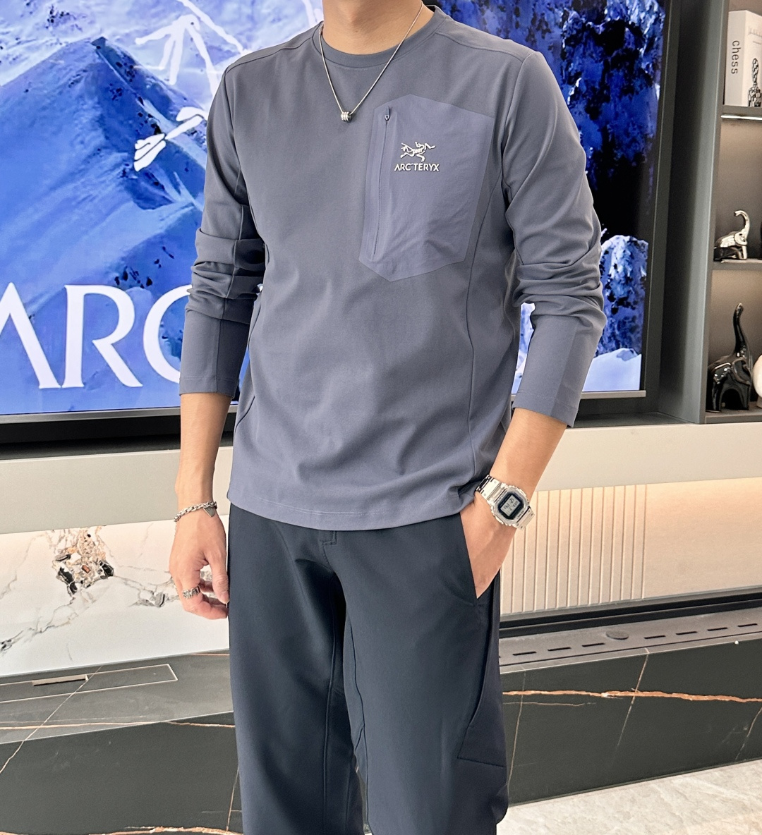 新款上新始祖鸟2025早秋Kragg SL 长袖T恤 今年Kragg系列推出了好多新款T恤，简约大气，经