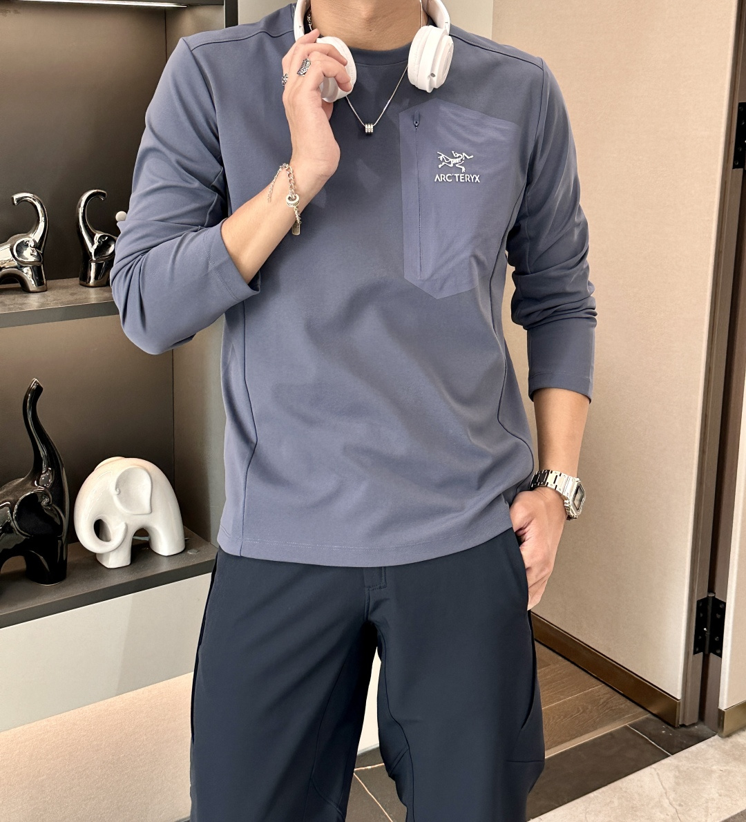 新款上新始祖鸟2025早秋Kragg SL 长袖T恤 今年Kragg系列推出了好多新款T恤，简约大气，经