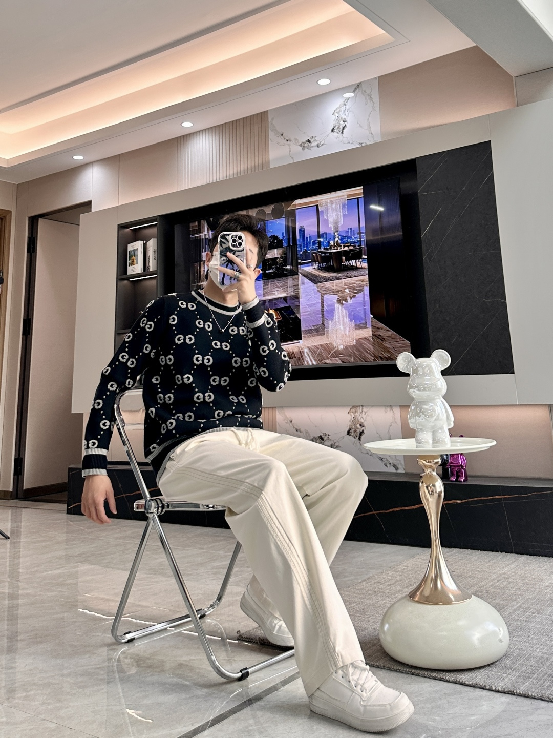 Gucc 重磅推荐！2025aw秋冬新款 专柜同步 时尚经典针织衫 秋冬必备款 采用针织衫加厚毛衣，精致