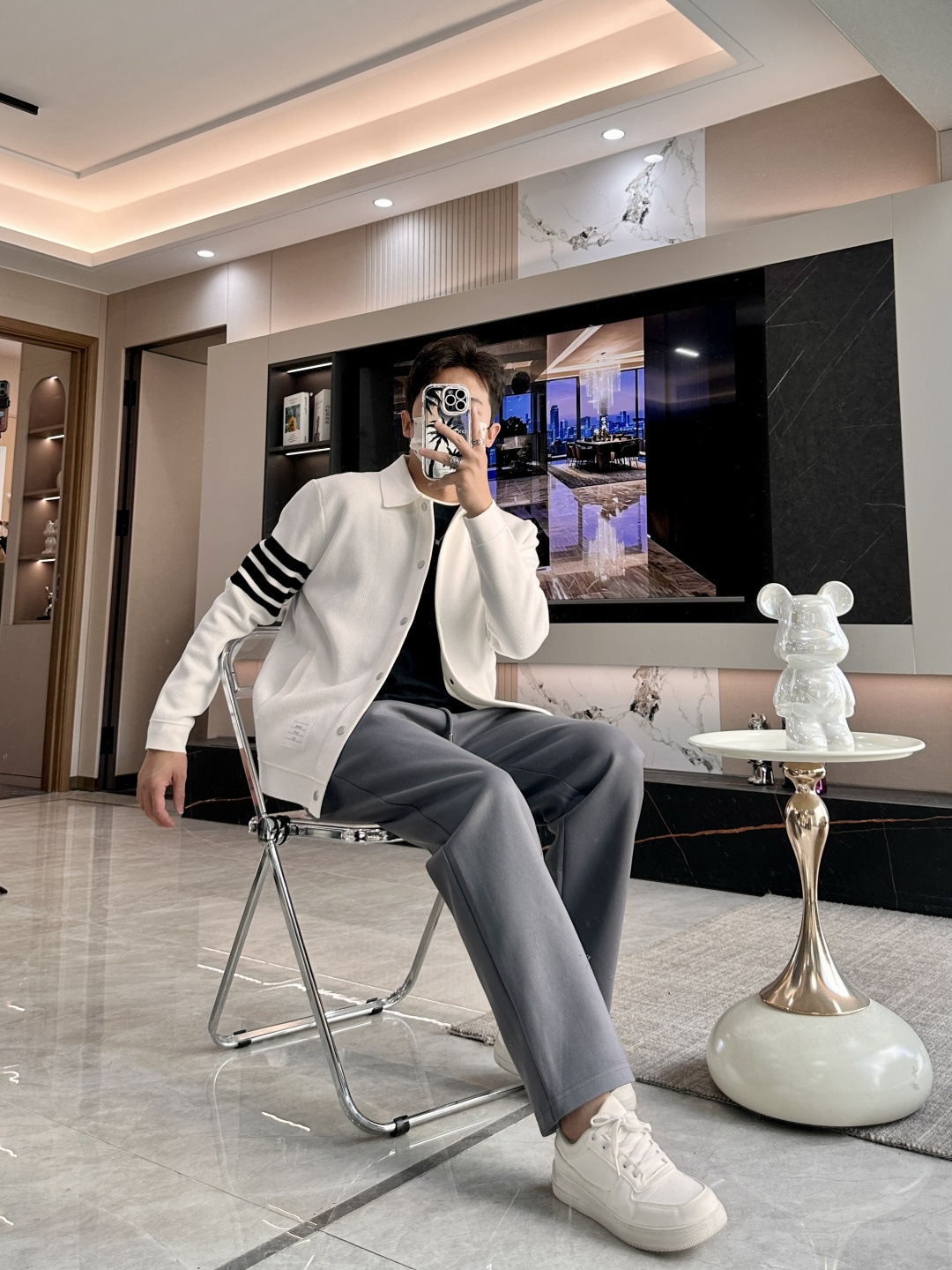 TB 新款开衫针织毛衣！经典永不过时！外观简洁干净，秋日可以单穿，深冬最为内搭！定制进口高支数羊毛混纺面