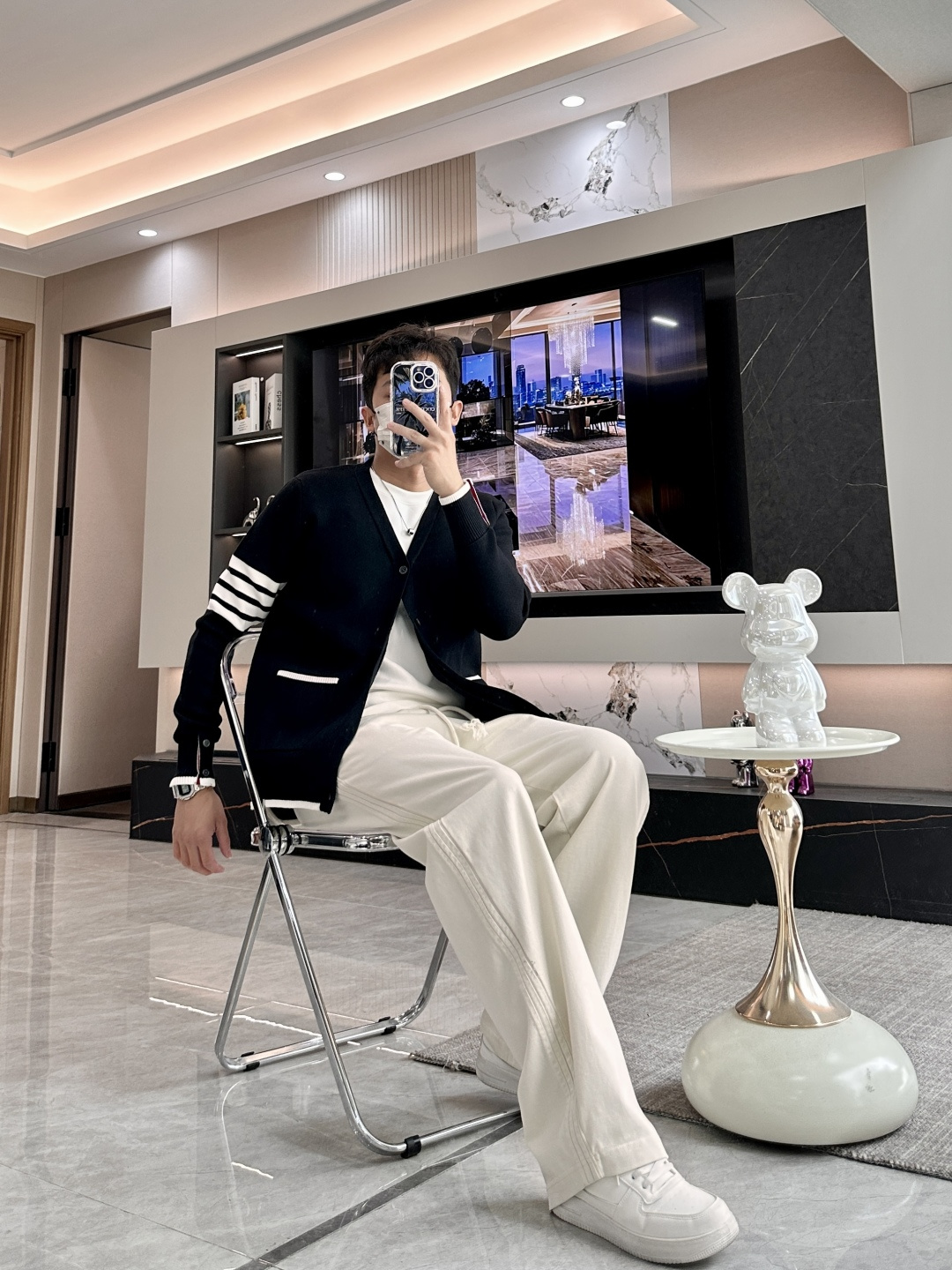 TB 新款开衫针织毛衣！经典永不过时！外观简洁干净，秋日可以单穿，深冬最为内搭！定制进口高支数羊毛混纺面