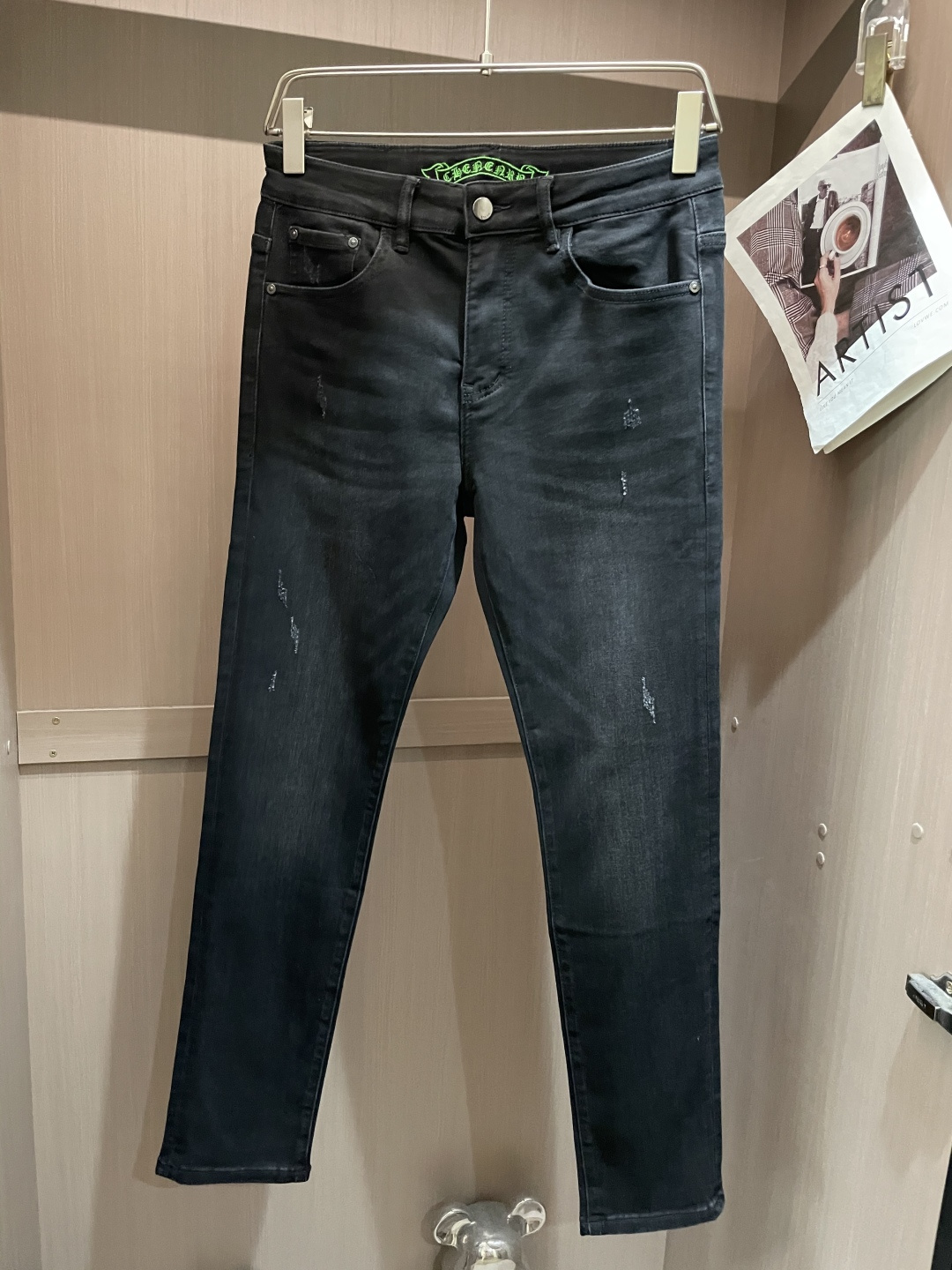 克罗心 2025新款！高端订制修身商务直筒牛仔裤 原版五金辅料 日常商务休闲都完全适用的款，上身效果超正