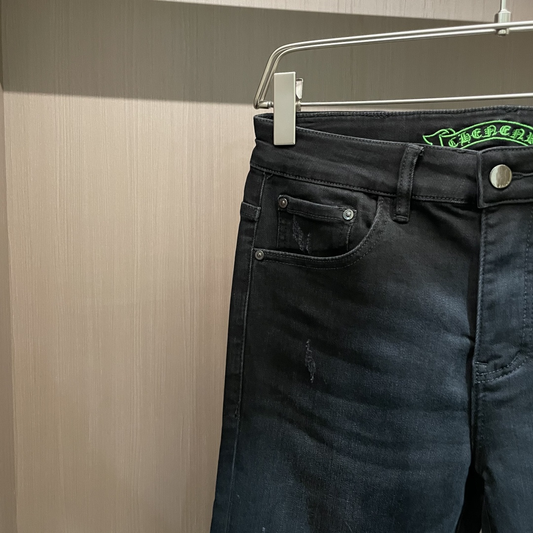 克罗心 2025新款！高端订制修身商务直筒牛仔裤 原版五金辅料 日常商务休闲都完全适用的款，上身效果超正