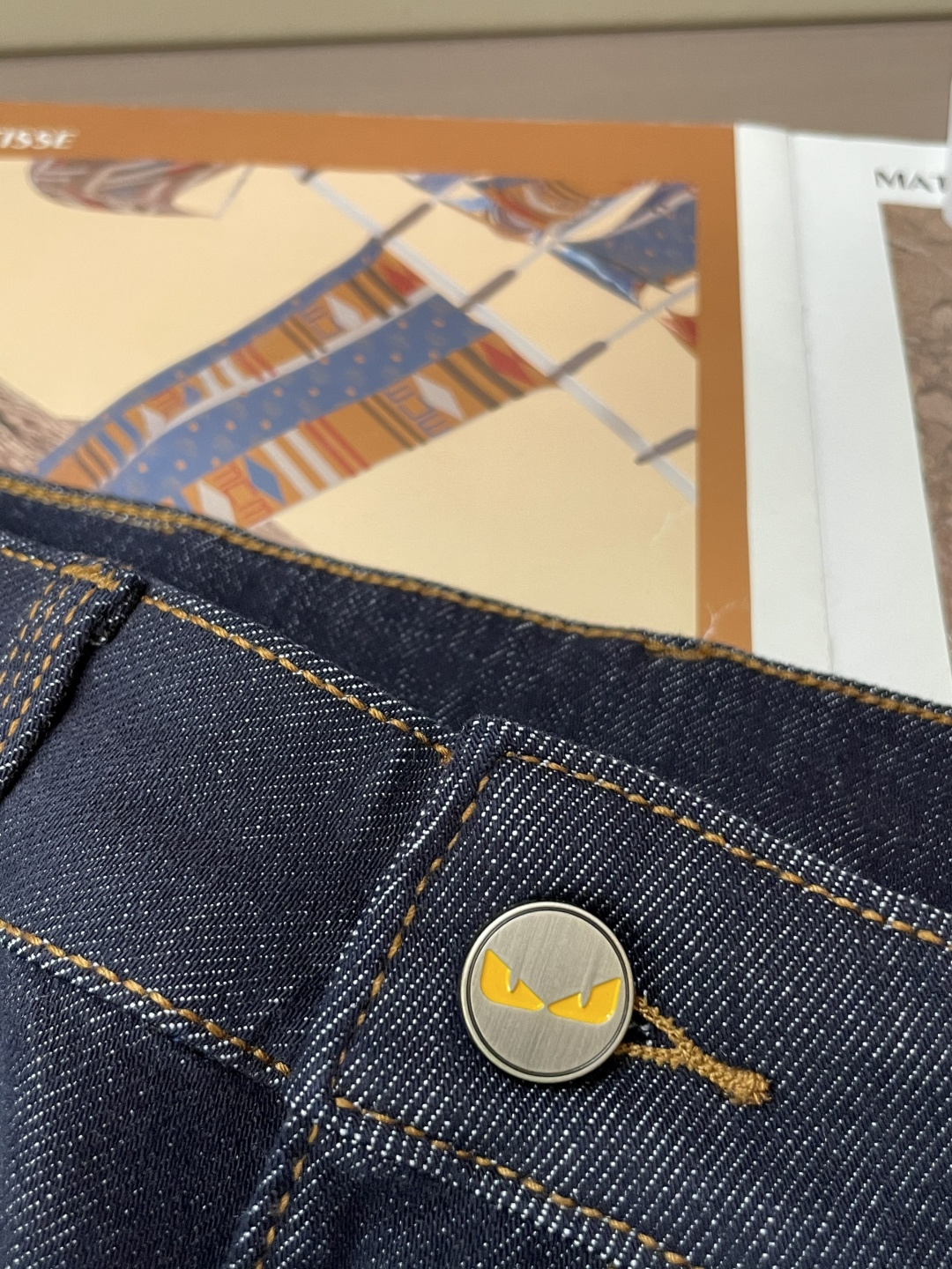 FD 2025新款！高端订制修身商务直筒牛仔裤 原版五金辅料 日常商务休闲都完全适用的款，上身效果超正，