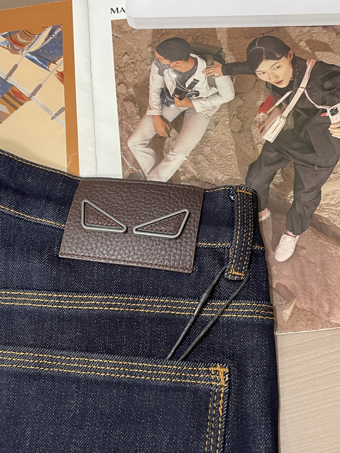 FD 2025新款！高端订制修身商务直筒牛仔裤 原版五金辅料 日常商务休闲都完全适用的款，上身效果超正，