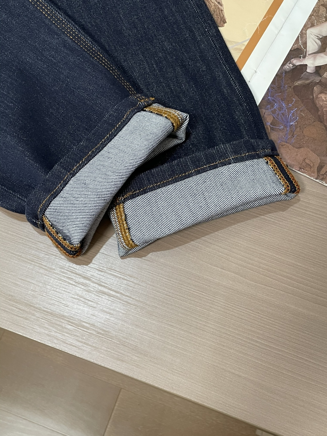 FD 2025新款！高端订制修身商务直筒牛仔裤 原版五金辅料 日常商务休闲都完全适用的款，上身效果超正，